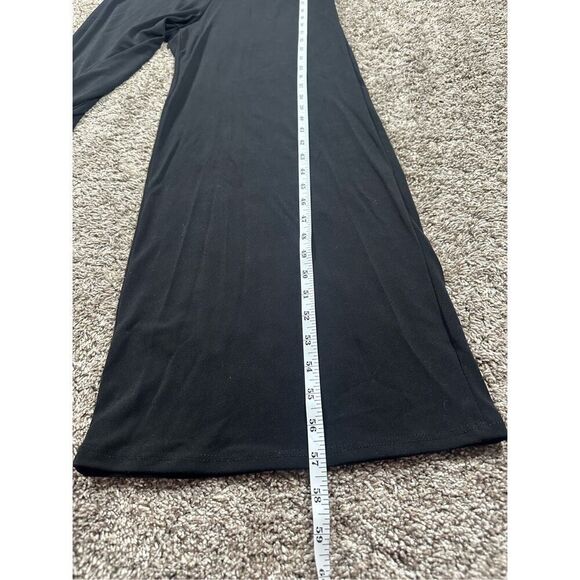 Modcloth Black Surplice Ruffle Refined Sleeveless Wide Leg Jumpsuit Women’s L - Picture 9 of 13